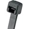 Panduit Cable Tie, 11-1/2 in L, 3 in Max Bundle Dia., Black, Nylon 6/6, 50 lb Strength, 100 PK PLT3S-C00 - alternate 1